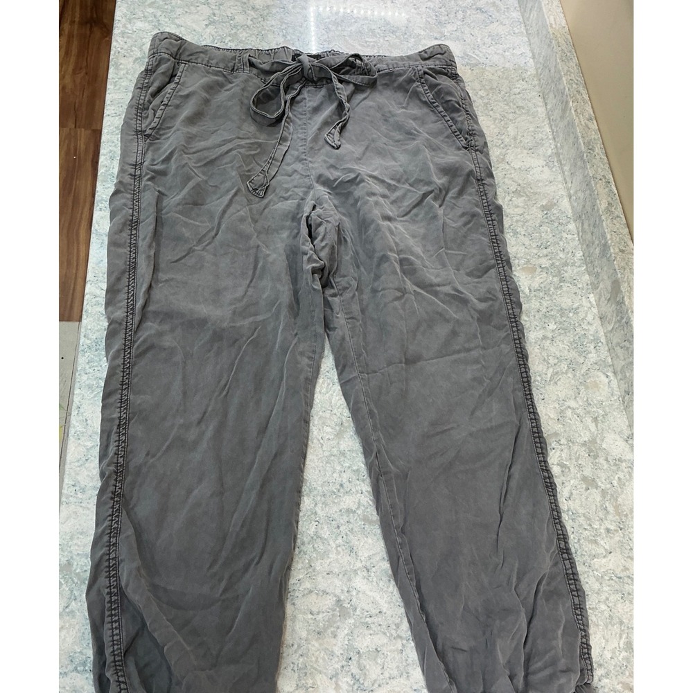 Sanctuary Grey Jogger Pants Drawstring Waist Lyocell Women's Size L